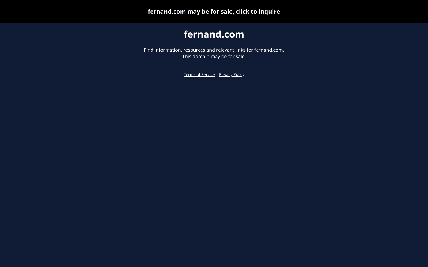 Fernand website screenshot
